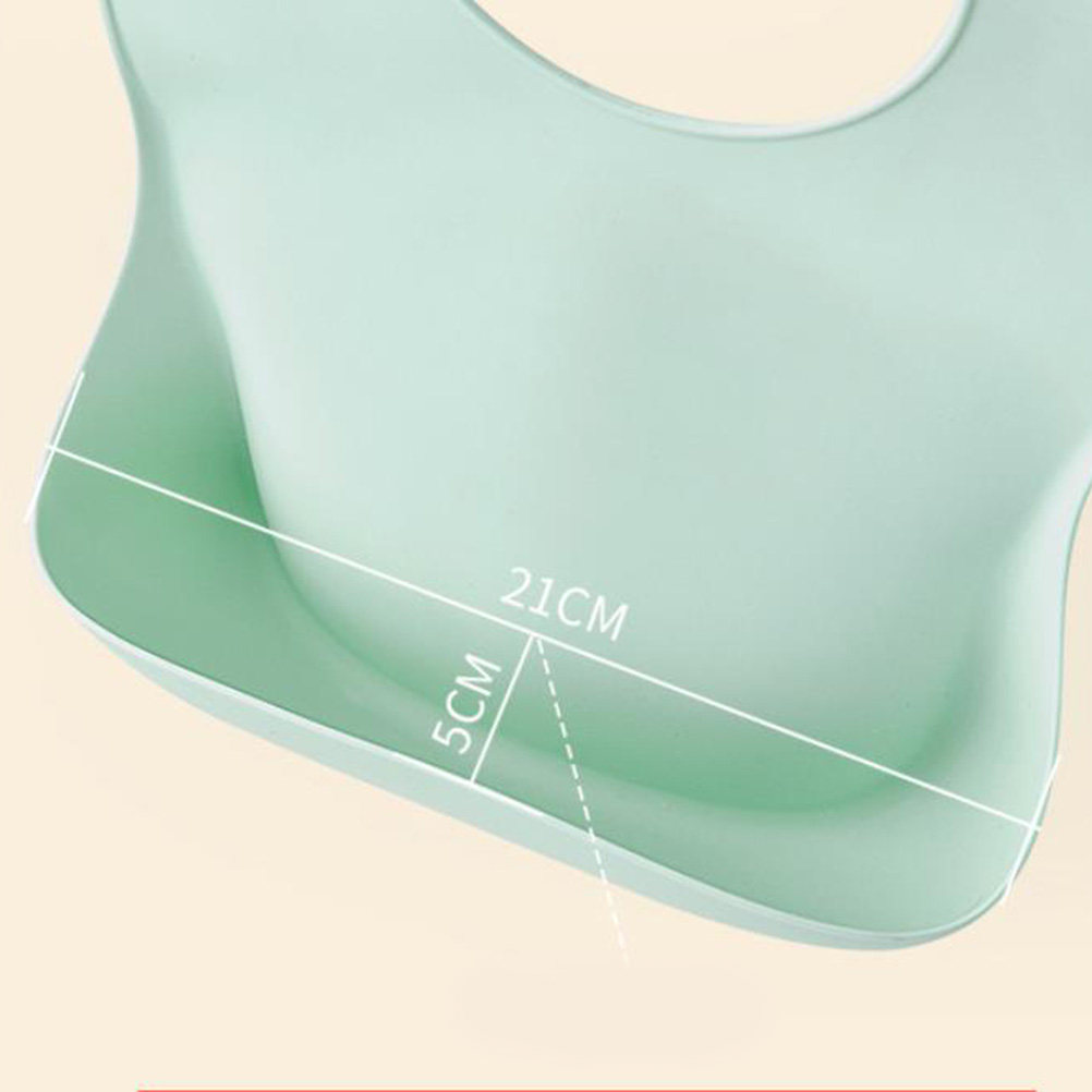 Feeding Baby Food - 2 buah Celemek Silikon Bayi dengan