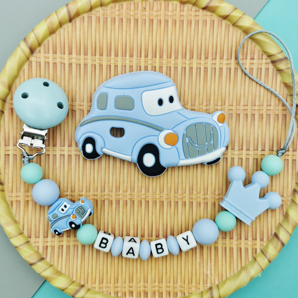 Baby Food Teether - Kustom Bahasa Inggris Rusia Nama Huruf
