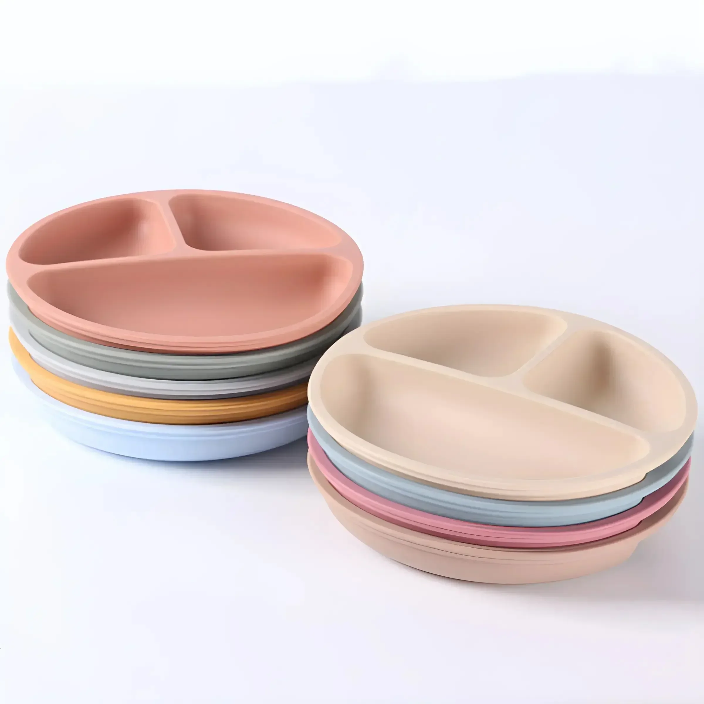 Baby Food Dinner - Peralatan makan silikon anak-anak, Set peralatan