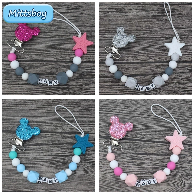 Baby Food Teether - Gelang gigitan bayi nama pribadi baru,