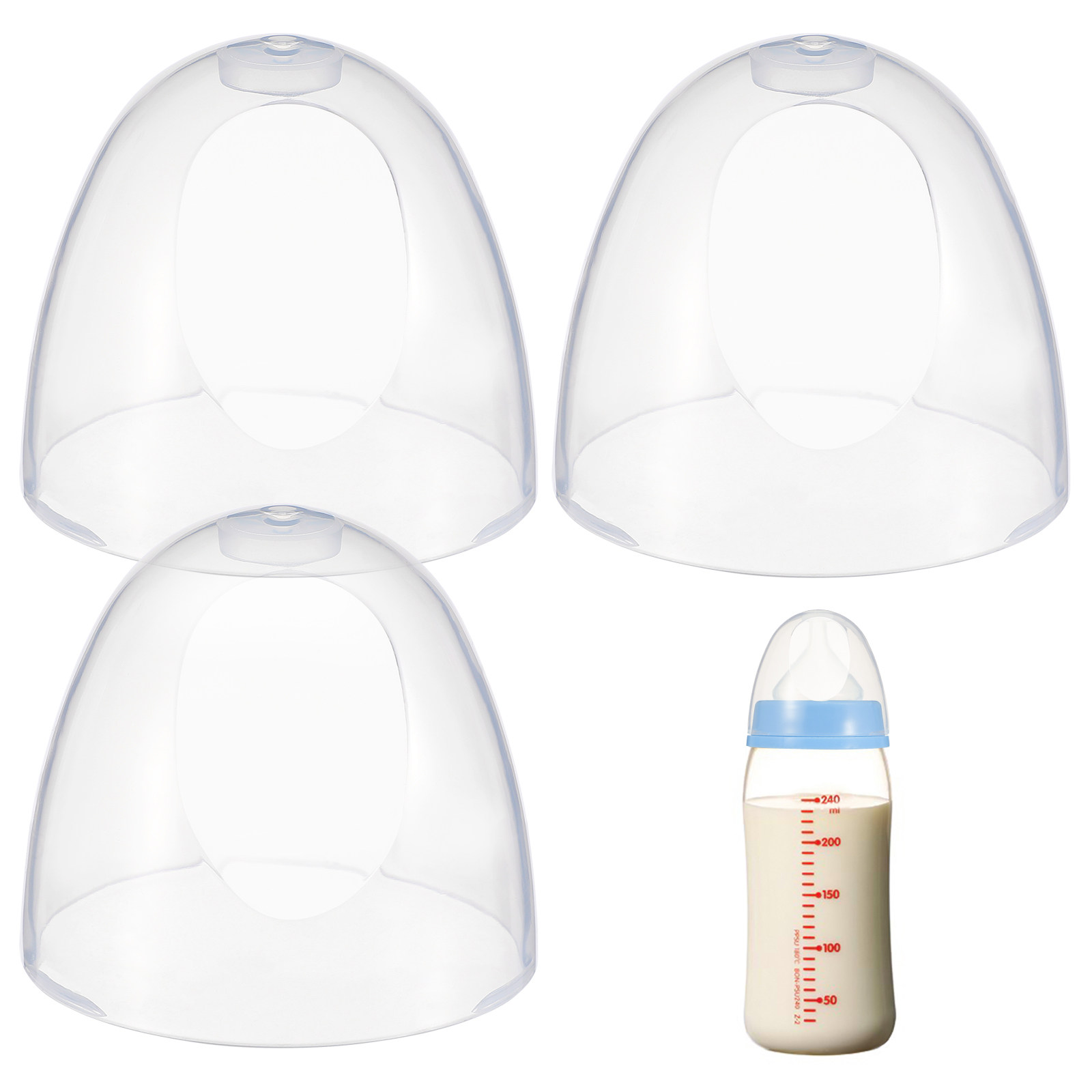 Feeding Baby Food - Tutup Botol Bayi Plastik Pengganti Anti