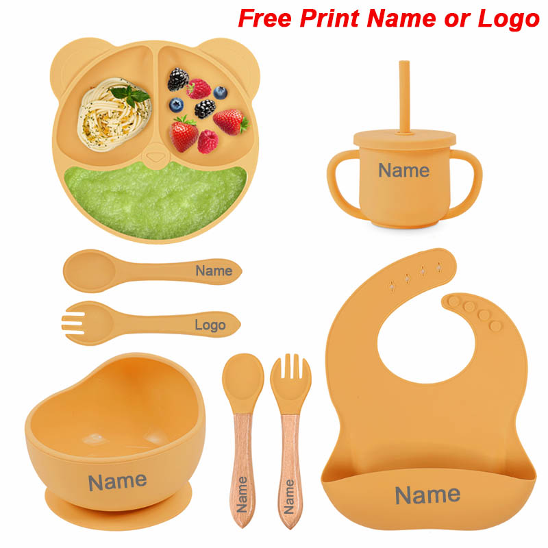 Baby Food Dinner - Set makanan silikon untuk bayi, Set