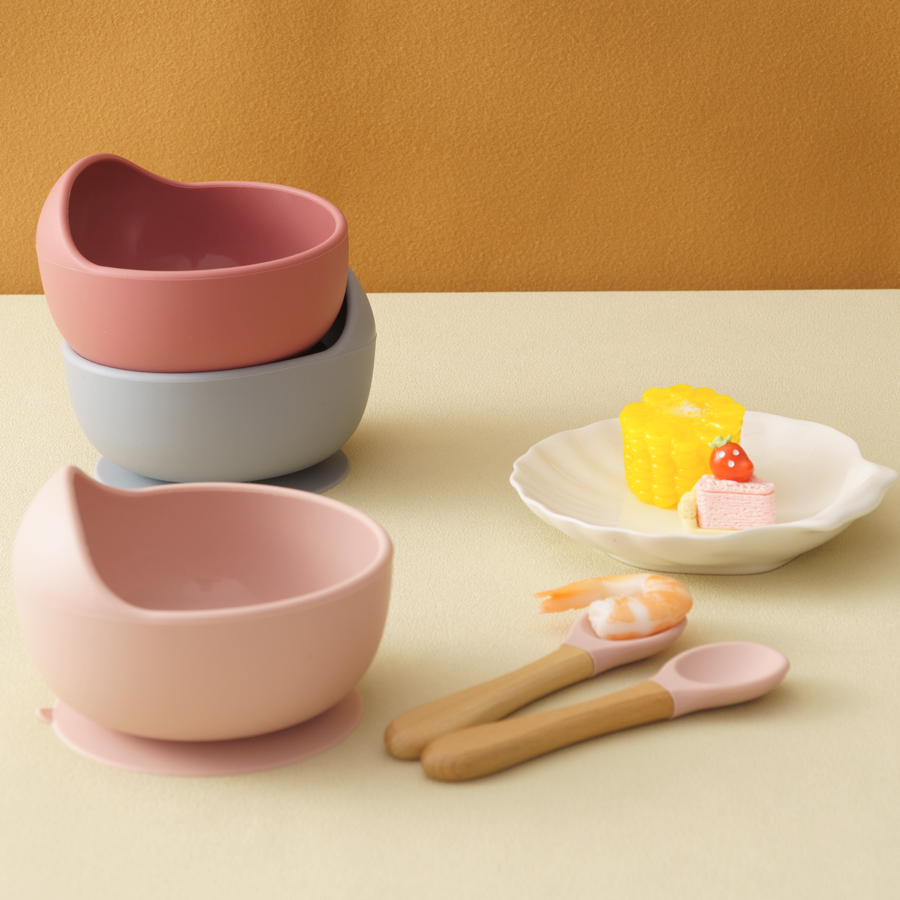 3 buah Set peralatan makan sil - Baby Food Dinner ulasan dan harga
