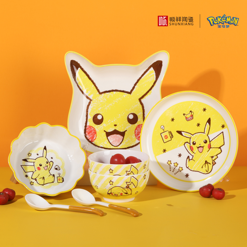 Peralatan Makan Keramik Pokémo - Baby Food Dinner ulasan dan harga