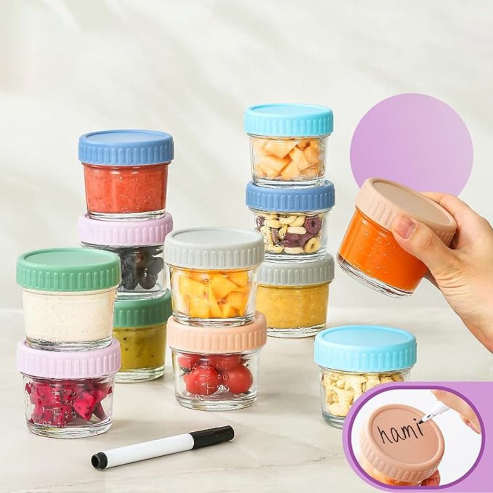 6 Buah Stoples Kaca Mason Jar  - Baby Food In Jars ulasan dan harga