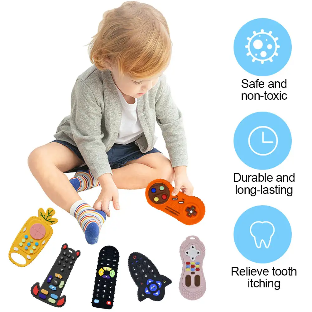 Mainan Teether silikon bayi, m - Baby Food Teether ulasan dan harga