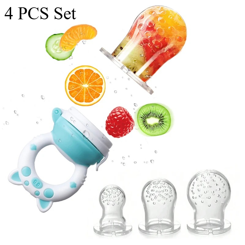 4pcs/set Alat Makan Buah & Say - Baby Food Diet ulasan dan harga