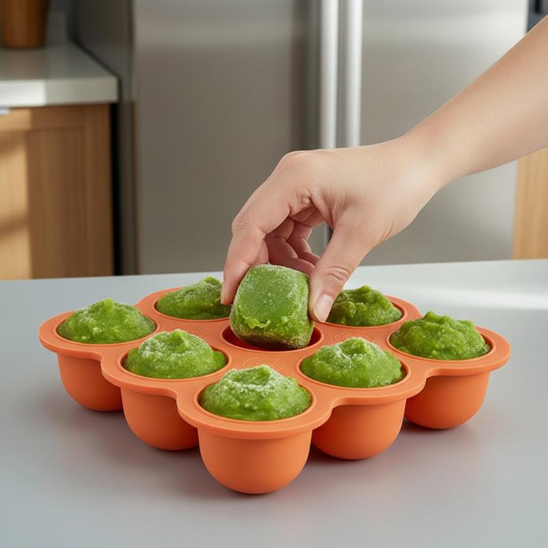 Wadah Silikon Makanan Bayi 9 G - Baby Food Homemade ulasan dan harga
