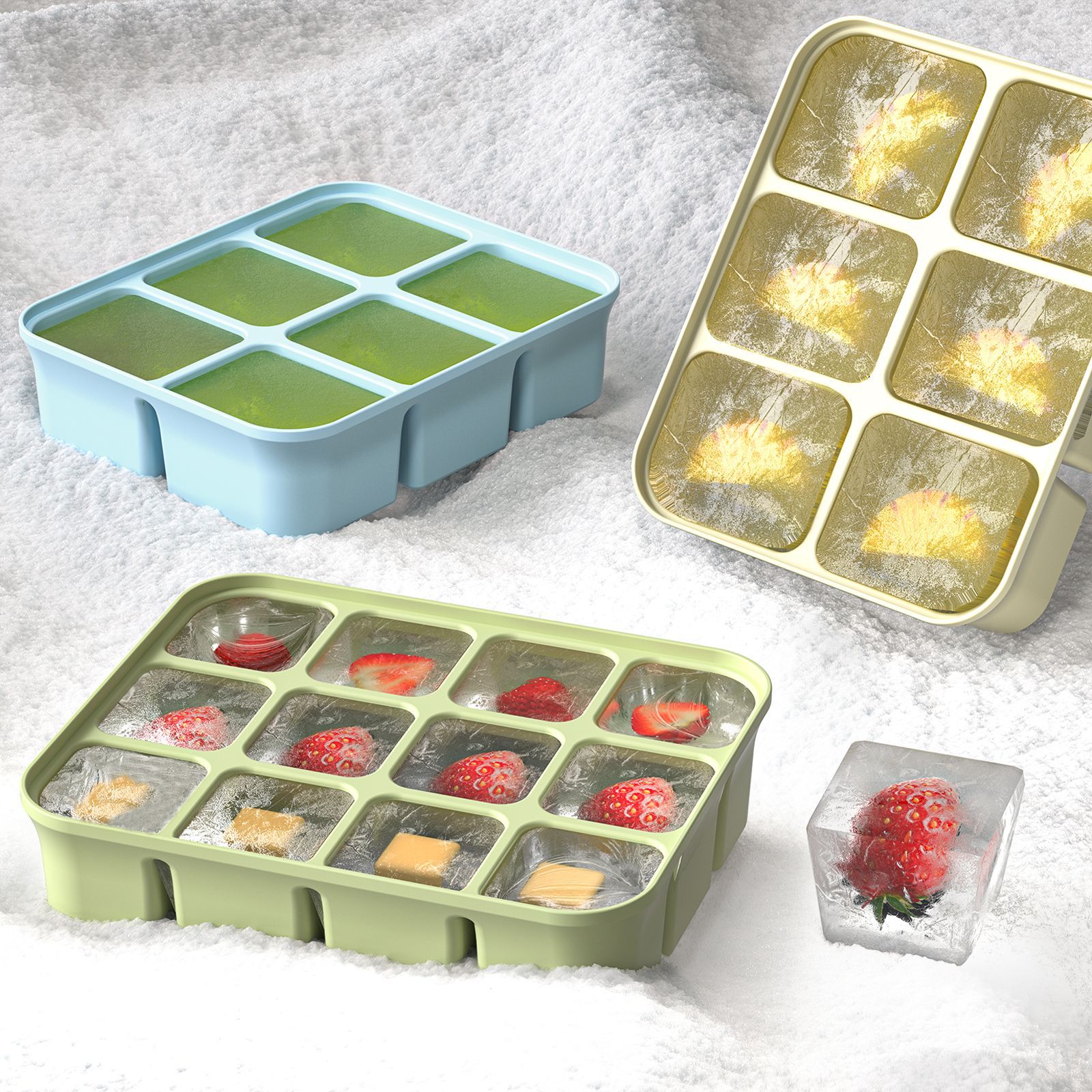3 Buah Baki Freezer Makanan Ba - Baby Food Homemade ulasan dan harga