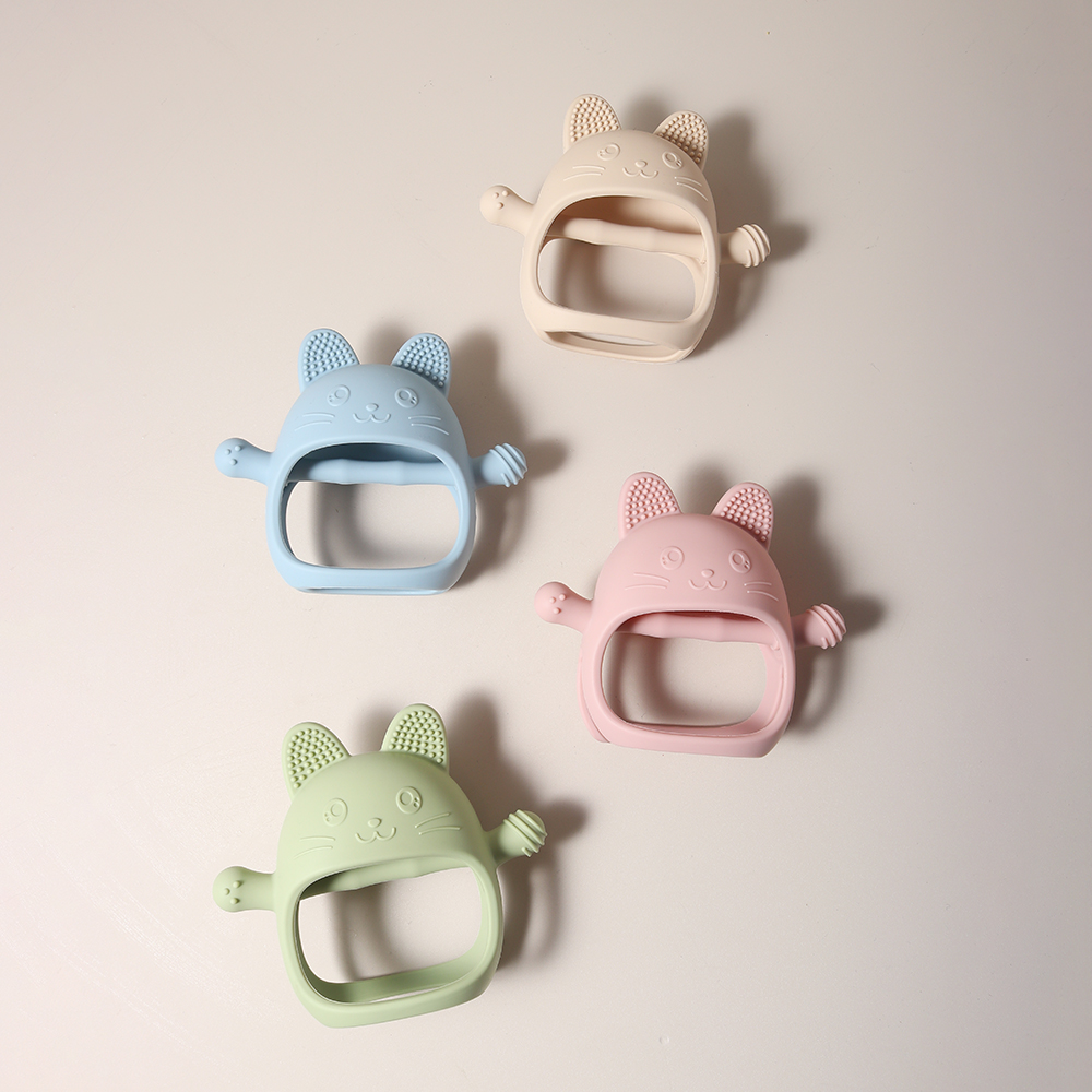 Sarung Tangan Tumbuh Gigi Bayi - Baby Food Teether ulasan dan harga