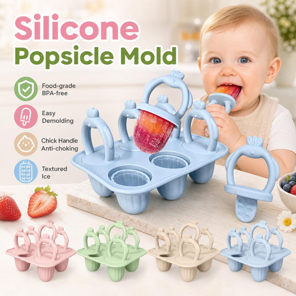 1set Cetakan Es Loli Silikon E - Baby Food Homemade ulasan dan harga