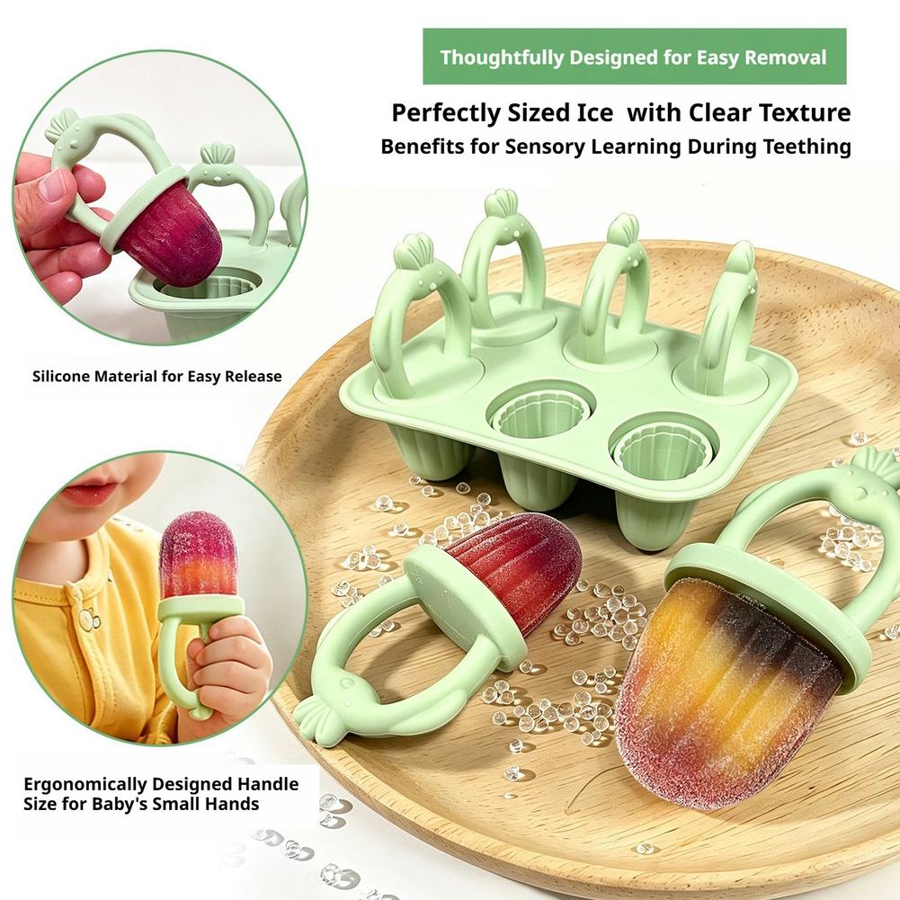 1set Cetakan Es Loli Silikon E - Baby Food Homemade ulasan dan harga